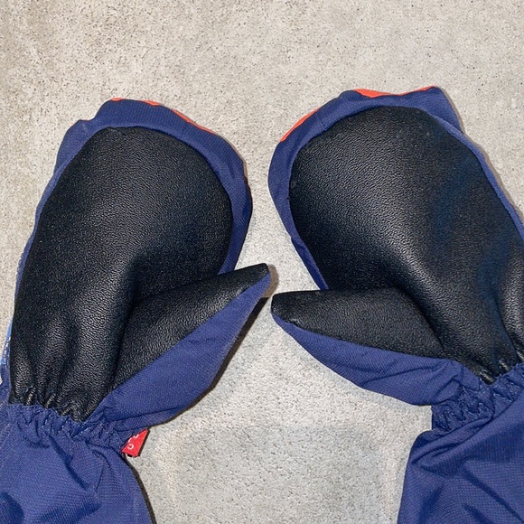 Kombi Mittens, Children, Enfant, Size L, Navy and Orange - Picture 4 of 8